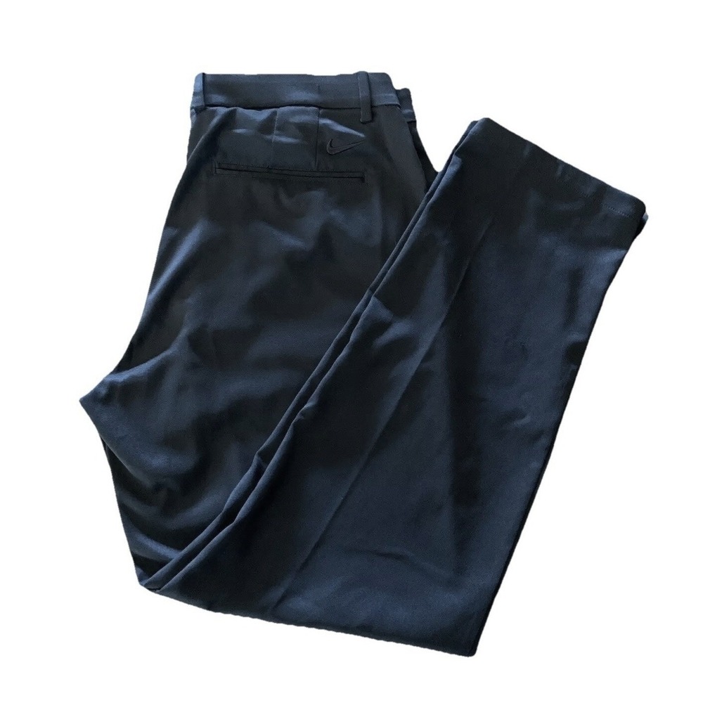 Nike Golf Men's Standard Fit Flat Front Dri Fit Pants Black Size 34x30